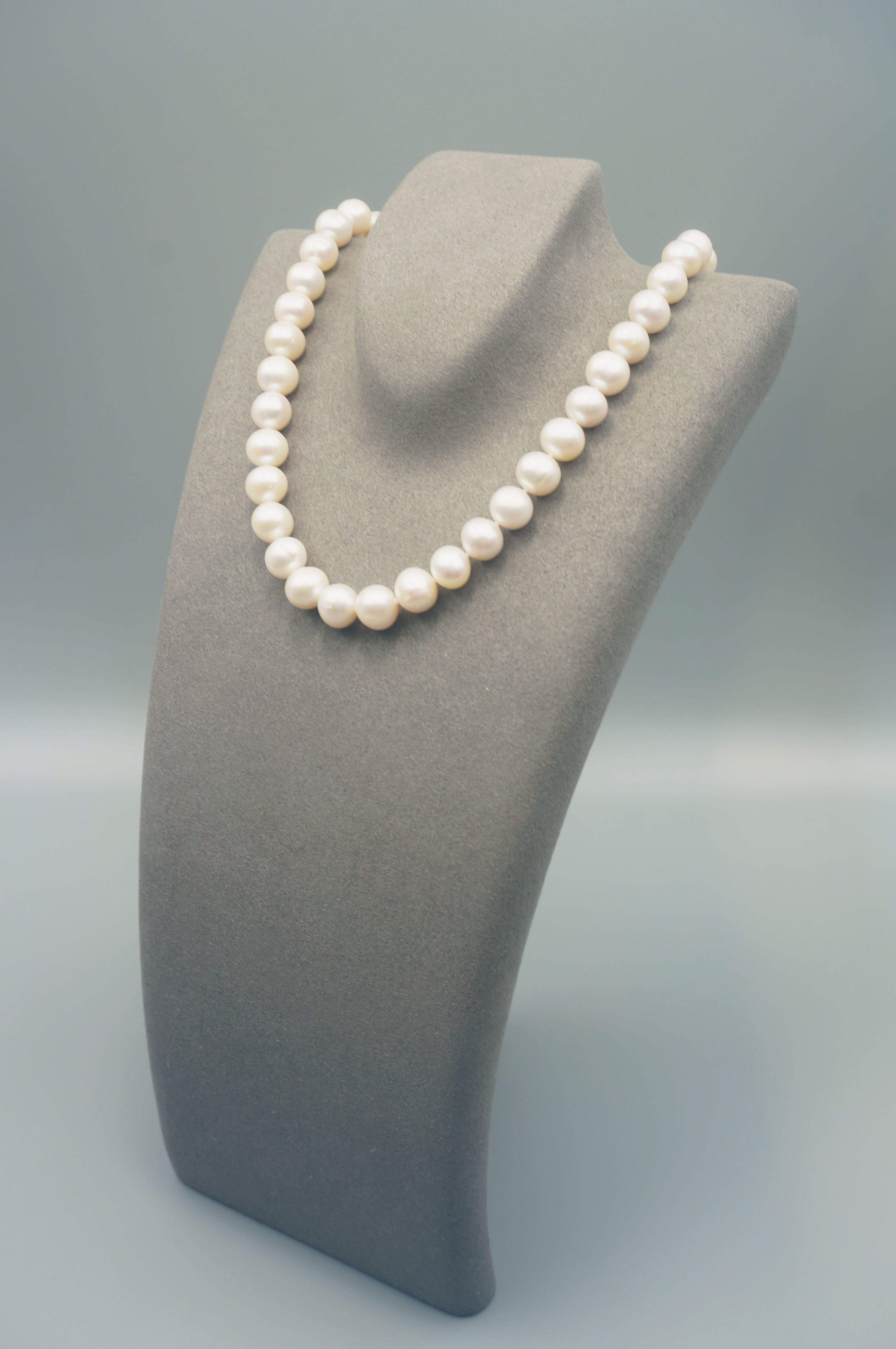 10-11mm Cultured Freshwater Pearl Necklace in Sterling Silver