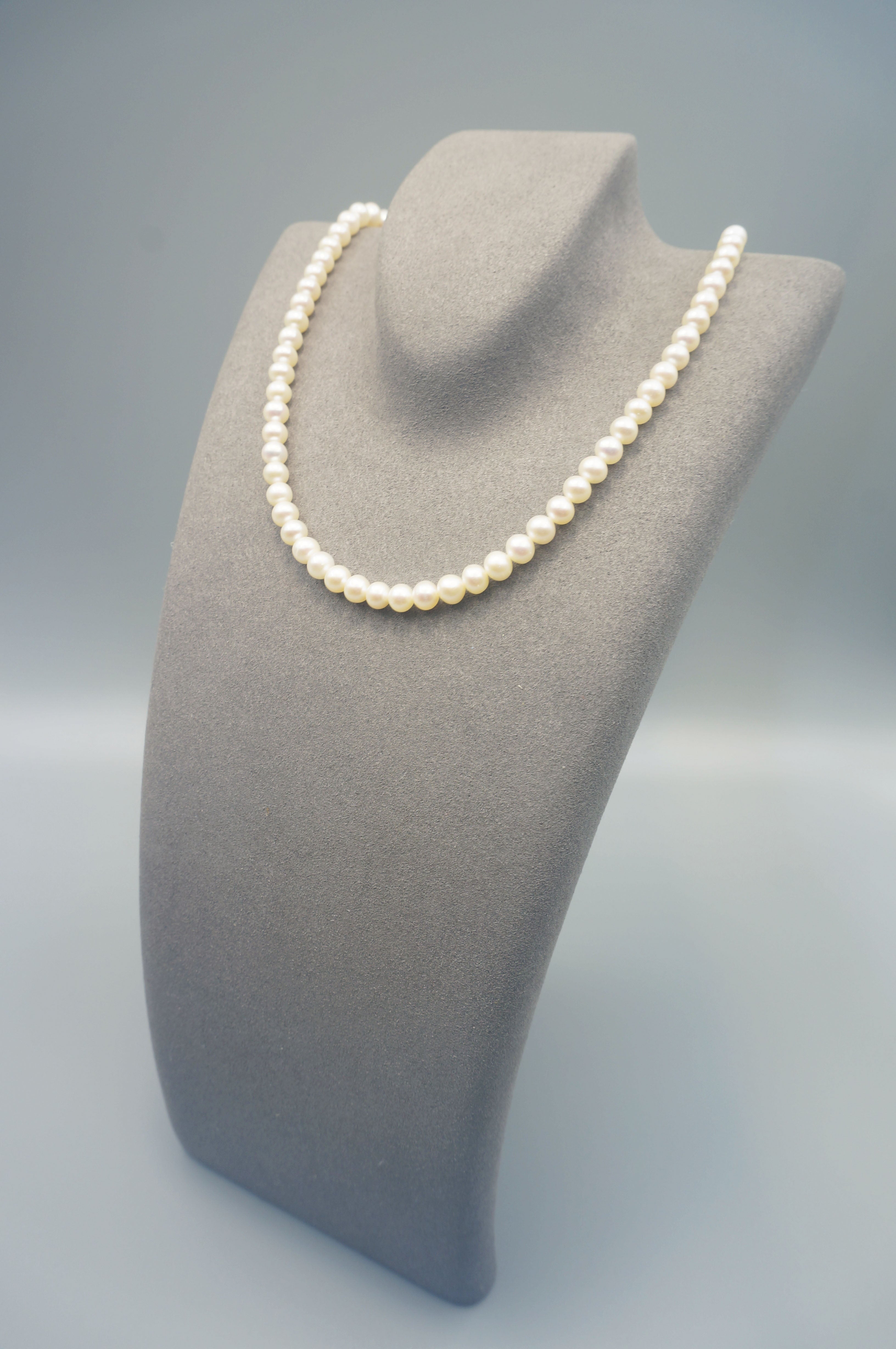 6-7mm Cultured Freshwater Pearl Necklace in Sterling Silver