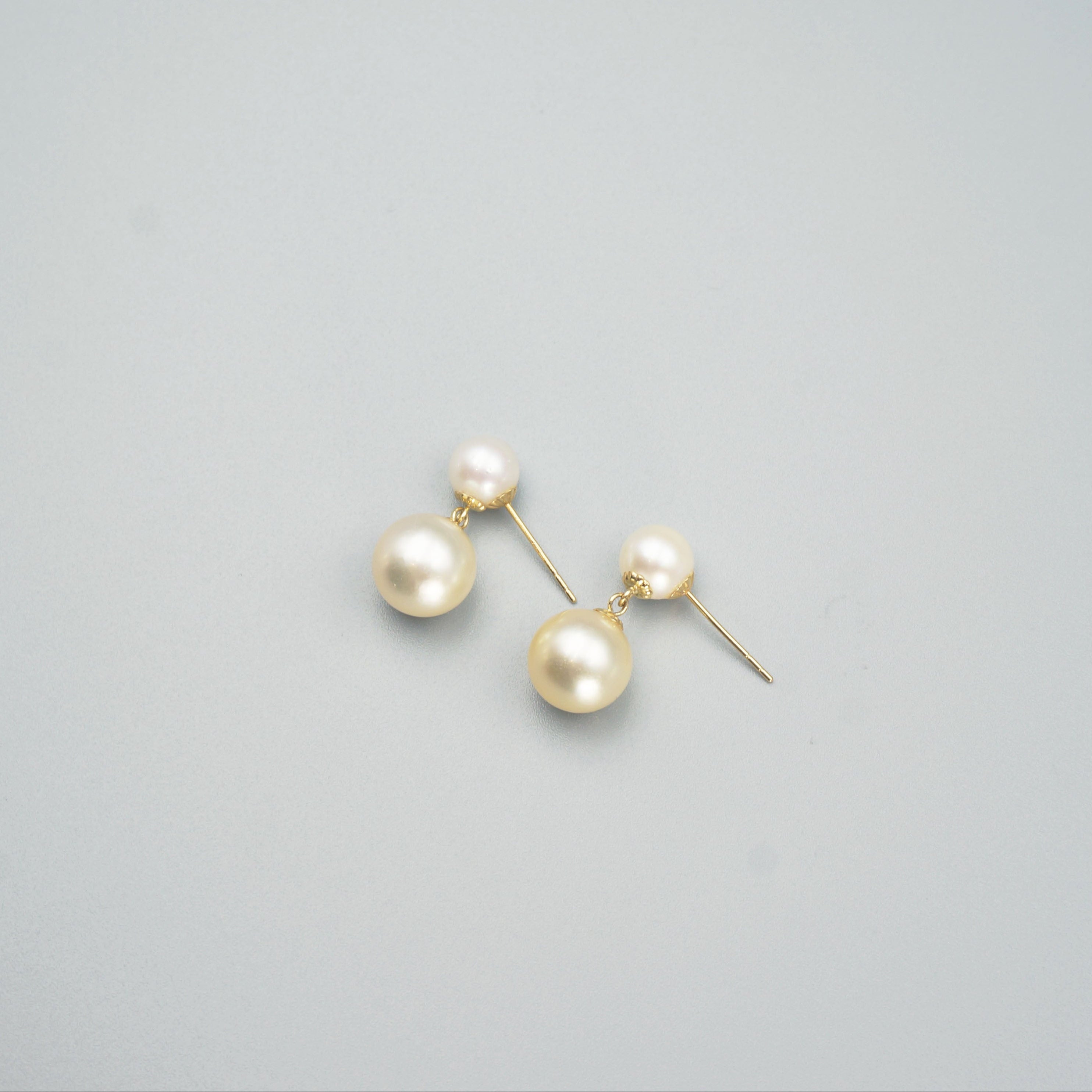 Akoya & South Sea Pearl Earrings in 18k Gold