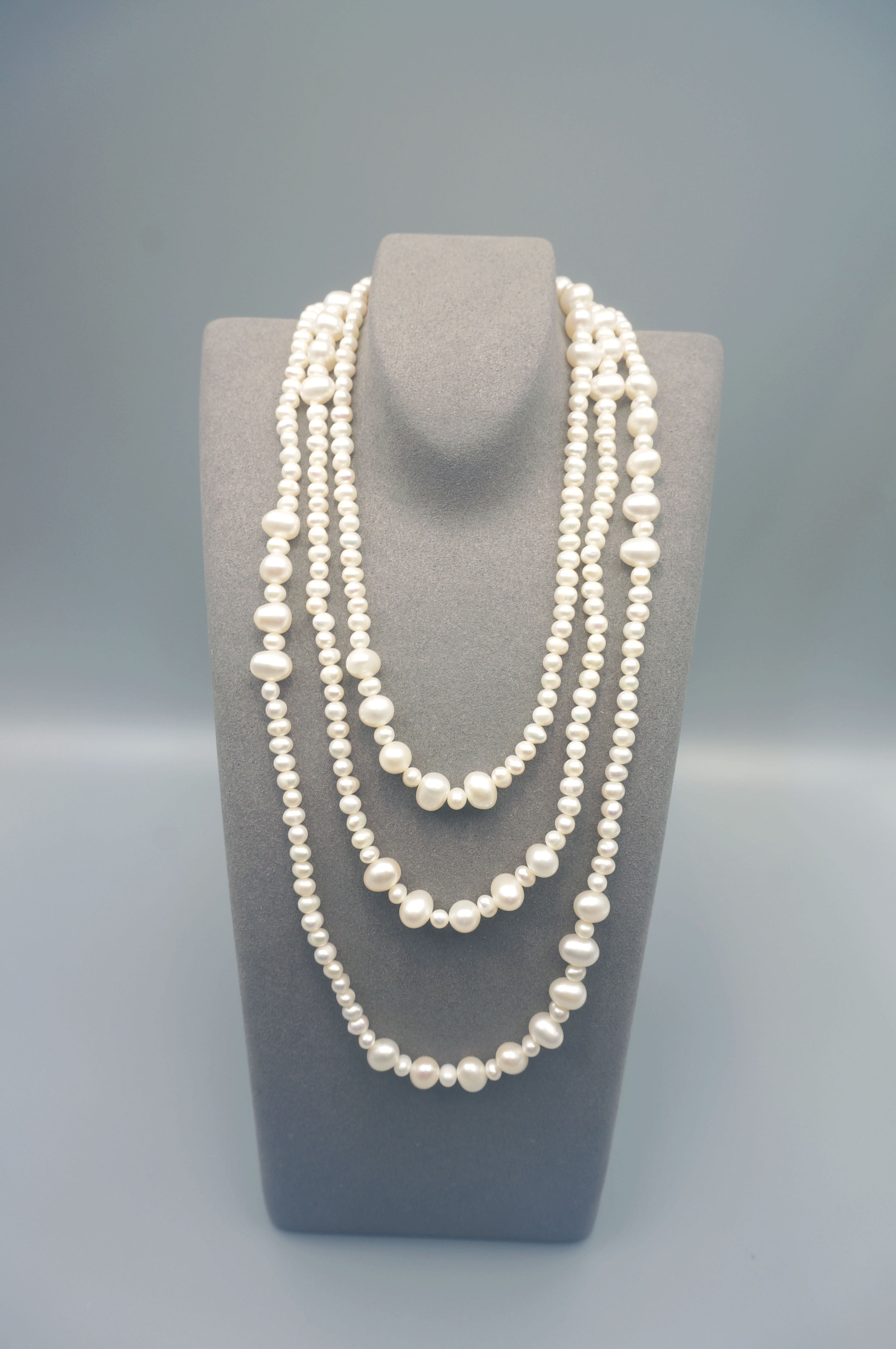 Elegant Multilayer Freshwater Pearl Necklace