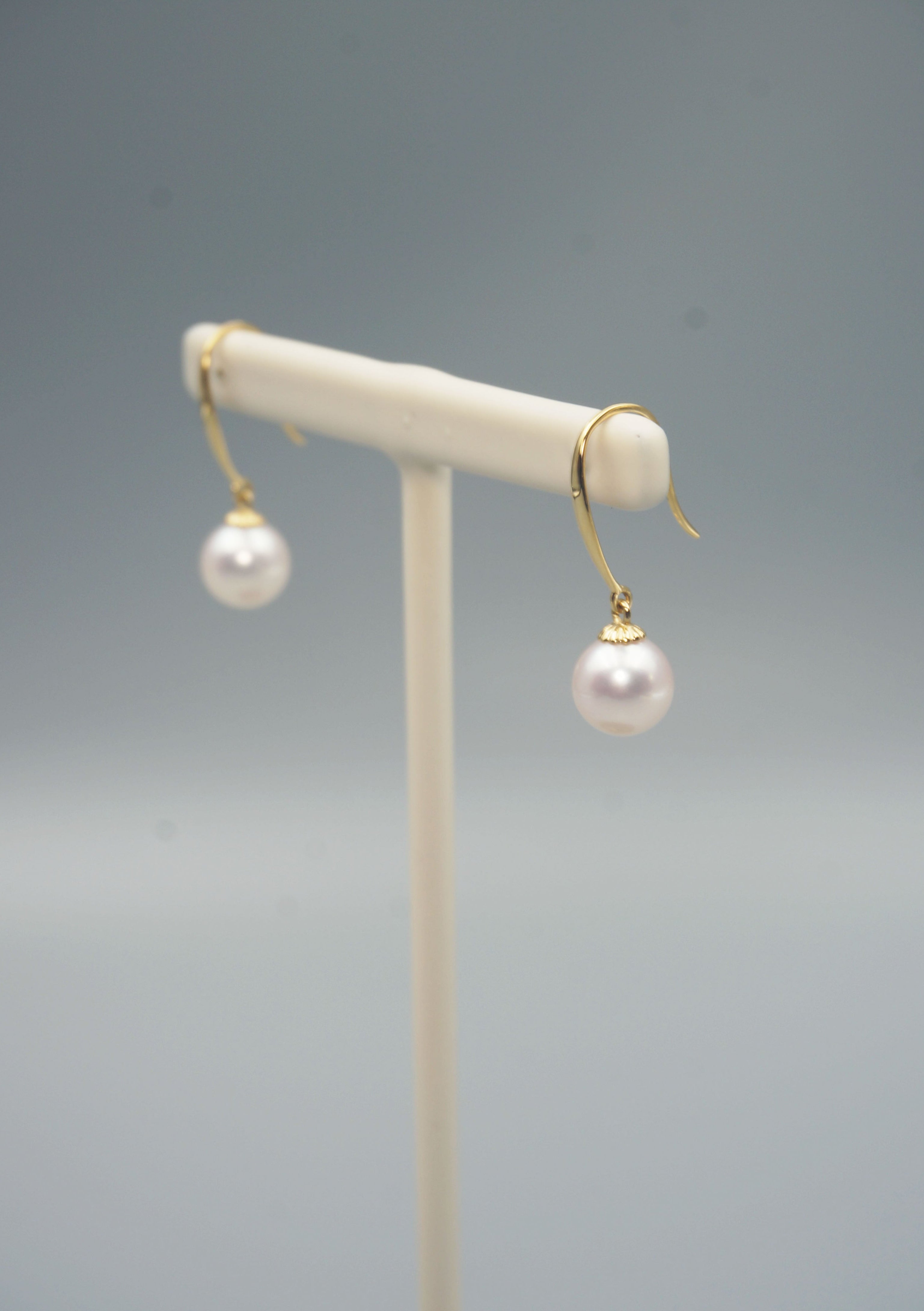 Akoya Pearl Earrings with 18k Gold