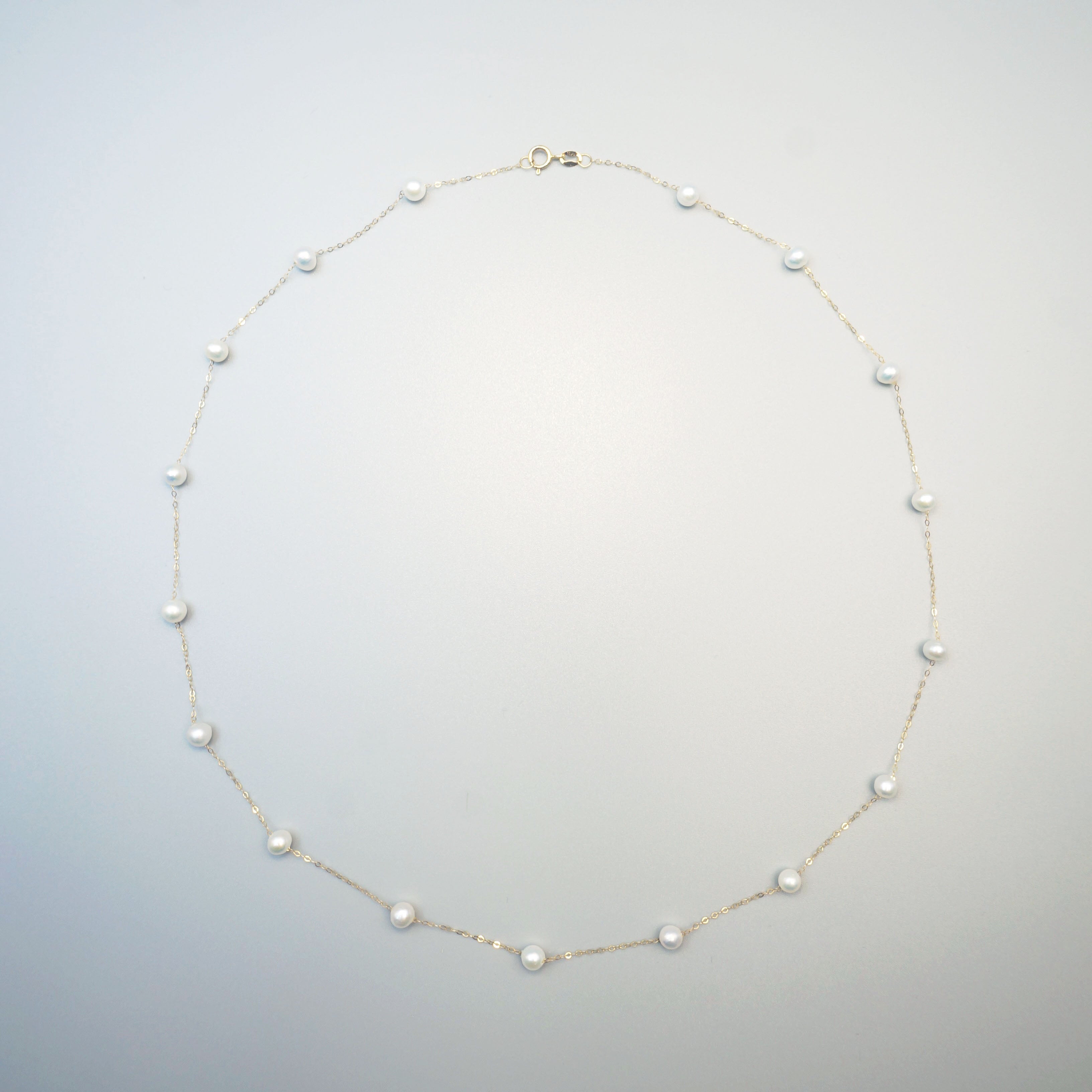 18K Gold Freshwater Pearl Necklace