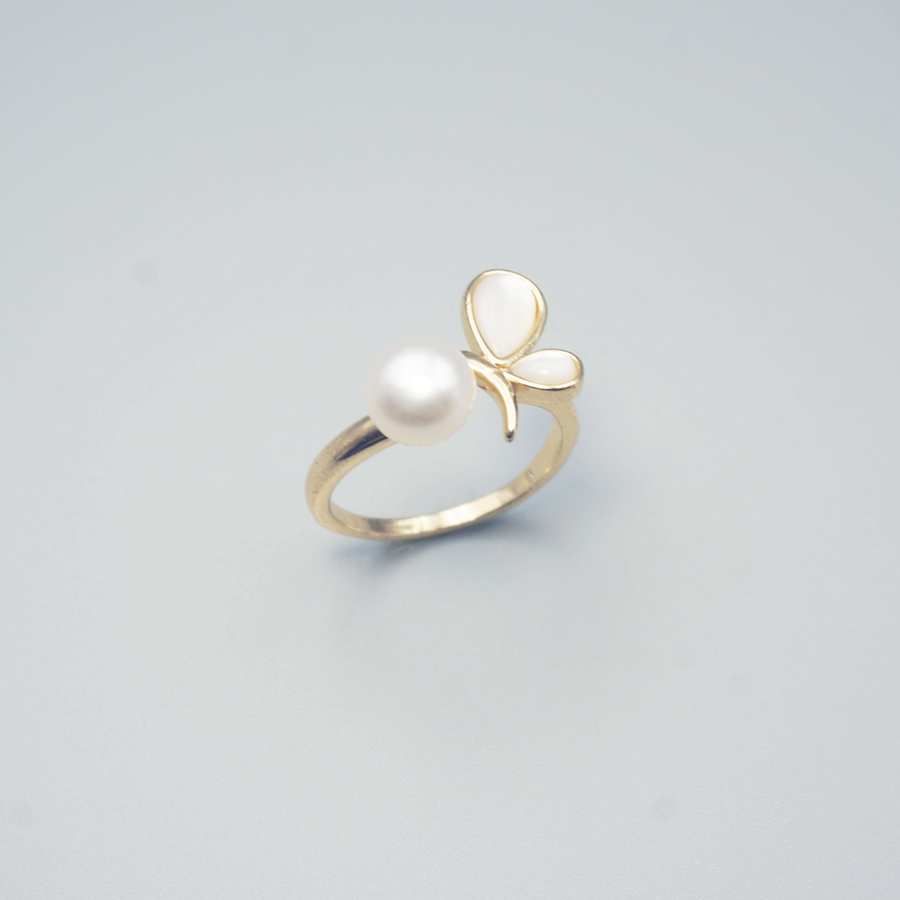 Freshwater Pearl Butterfly Ring